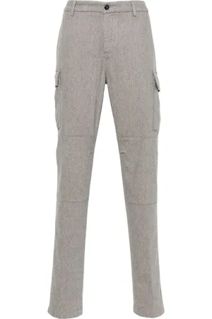 Straight-Leg Tech-Virgin Wool Cargo Trousers