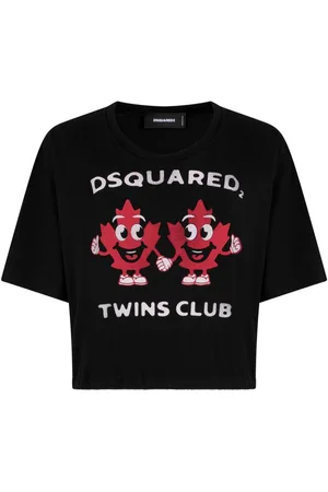 Dsquared2 Logo-print cropped T-shirt