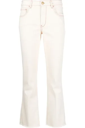 FAY Mid-rise slight-flared cropped jeans