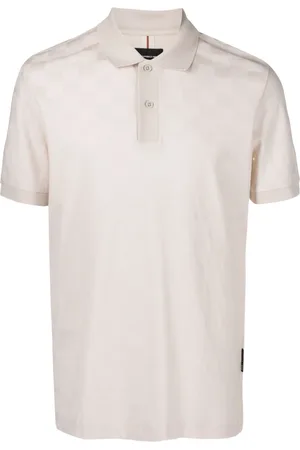 HUGO BOSS Check-pattern cotton polo shirt