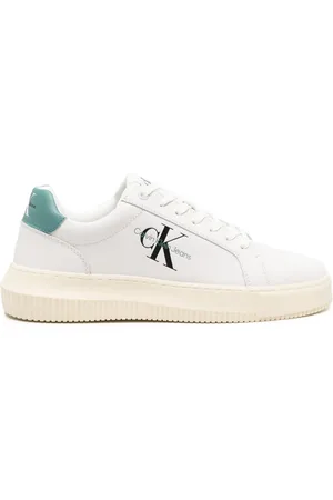 Calvin Klein Logo-print leather sneakers