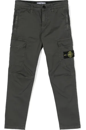 Stone Island Compass-motif straight-leg trousers