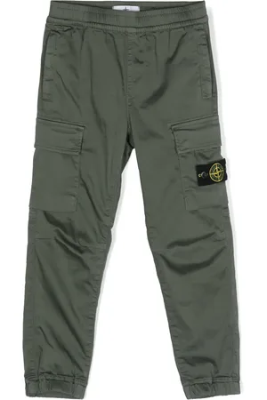 Stone Island Compass-motif tapered-leg trousers