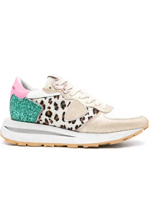 Philippe model Tropez Haute leopard-print sneakers