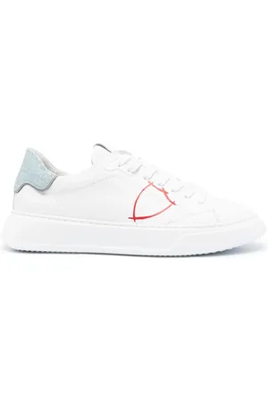 Philippe model Paris lace-up leather sneakers