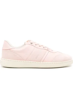 Salvatore Ferragamo Debossed-logo suede-leather trainers