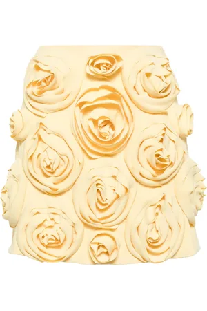 Viktor & Rolf Rose-appliqué miniskirt