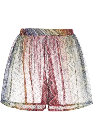 Missoni Zigzag-print high-waisted shorts