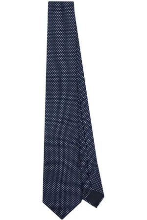 Giorgio Armani Logo-appliqué polka-dot tie