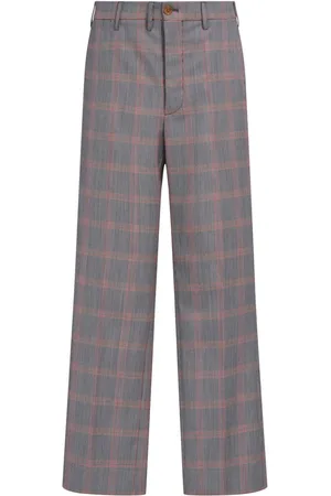 Marni Checked virgin wool-blend trousers