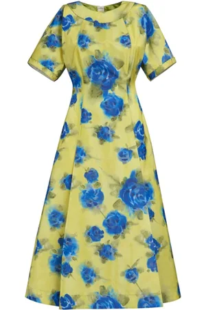 Marni Rose-print midi dress