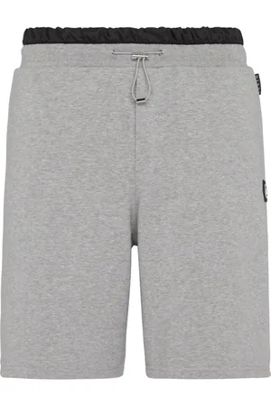 Philipp Plein Logo-patch drawstring track shorts