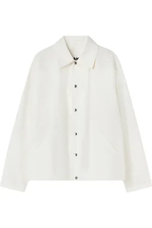 Jil Sander Logo-print cotton shirt jacket