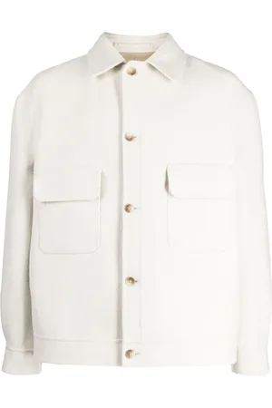 MAN ON THE BOON. Button-up knitted shirt jacket