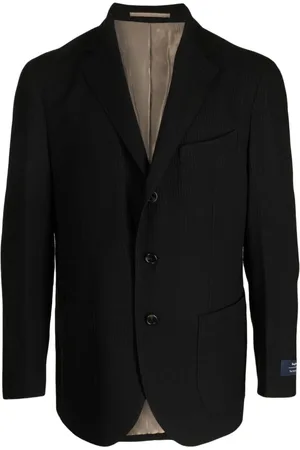 MAN ON THE BOON. Textured single-breasted blazer