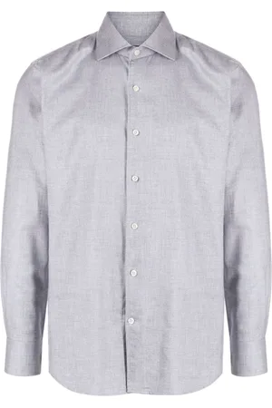 MAN ON THE BOON. Albini herringbone shirt