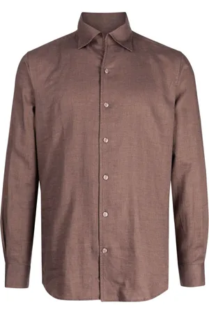 MAN ON THE BOON. Canclini herringbone shirt