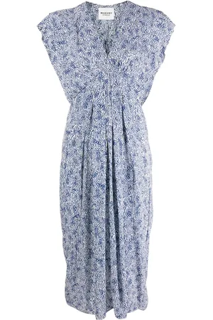 Isabel Marant Epolia abstract-print midi dress