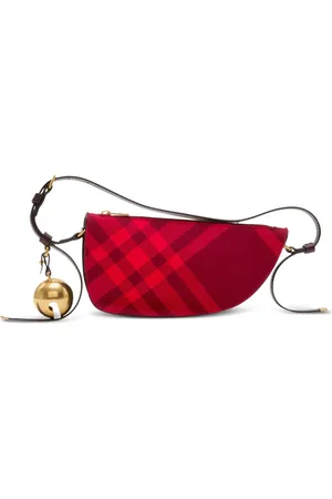 Burberry Mini Shield check-pattern shoulder bag