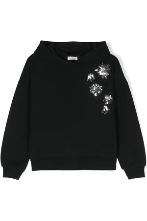 Le pandorine Sequin-embroidered hoodie