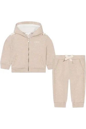 Chloé Mélange-effect cotton tracksuit set