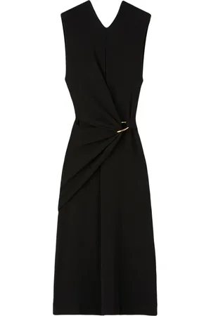 Jil Sander Gathered sleeveless midi dress