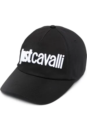 Roberto Cavalli Logo-embroidered cotton baseball cap