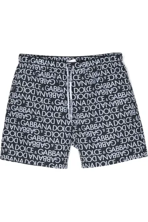 Dolce & Gabbana Logo-print drawstring swim shorts
