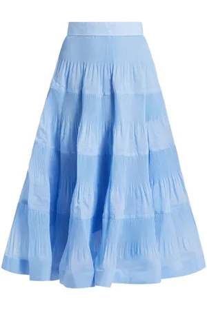 ZIMMERMANN Pleated midi skirt