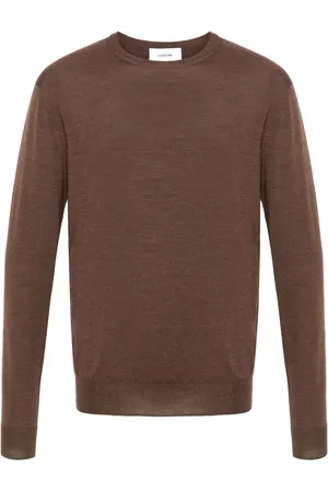 LARDINI Crew neck wool-blend jumper