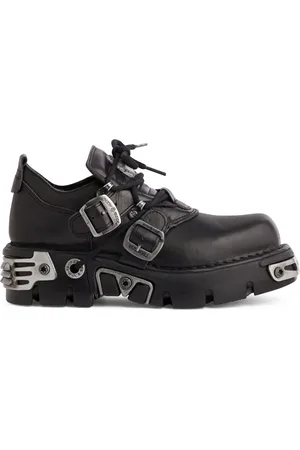 Paco rabanne X New Rock leather derby shoes