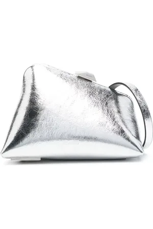 The Attico Mini Midnight leather clutch bag