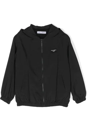 Dolce & Gabbana Logo-patch ripstop hooded jacket