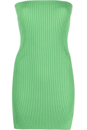 Nanushka Brynn ribbed-knit strapless top