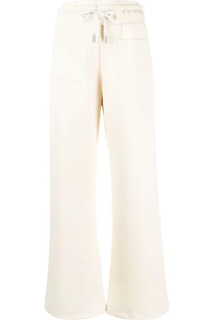 OFF-WHITE Logo-embroidered flared track pants