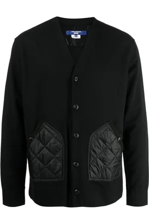 JUNYA WATANABE Quilted-panel V-neck jacket