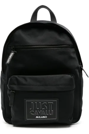 Roberto Cavalli Logo-patch padded backpack