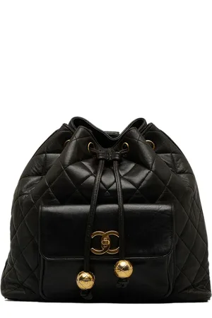 CHANEL 1994-1996 CC diamond-quilted backpack