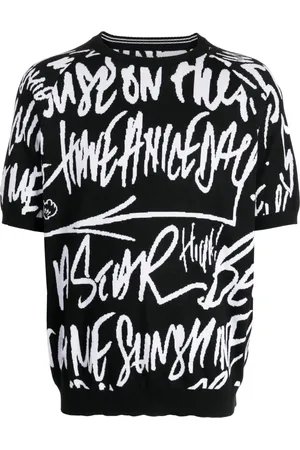 Takahiromiyashita The Soloist Graffiti-print short-sleeve jumper