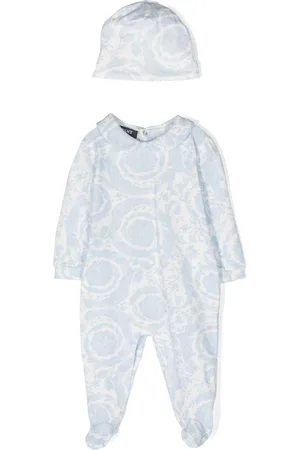 VERSACE Barocco-print sleepsuit set