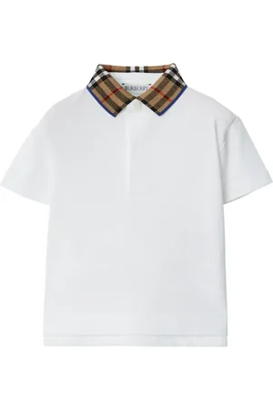 Burberry EKD check-collar polo shirt