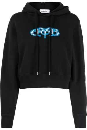 AMBUSH Logo-print cotton hoodie