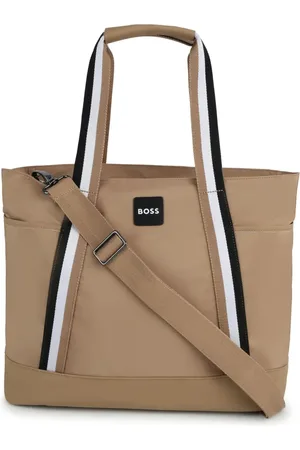 HUGO BOSS Logo-appliqué canvas changing bag