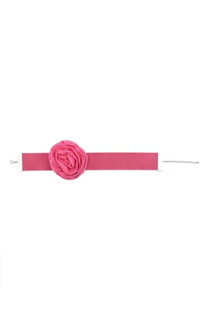 BLUMARINE Floral-brooch choker necklace