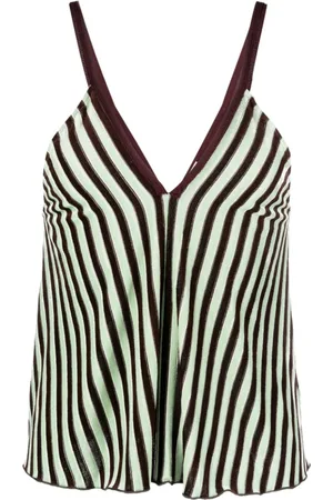 FORTE FORTE Striped V-neck top