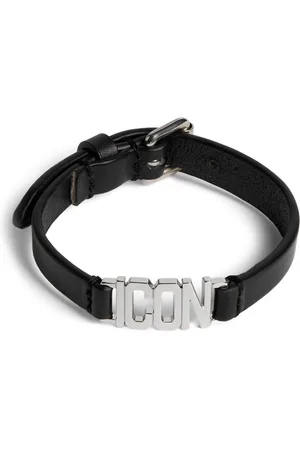 Dsquared2 Icon leather buckle bracelet