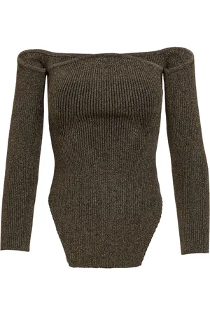 Khaite The Maria off-shoulder jumper