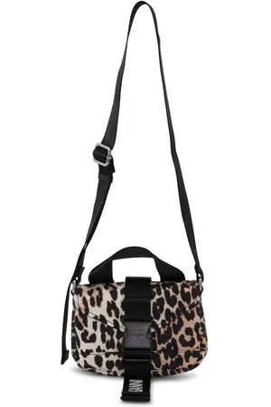 Ganni Leopard-print crossbody bag