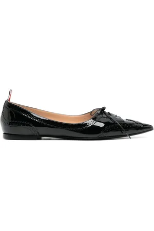 Thom Browne Pointed-toe leather loafers