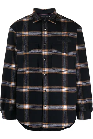 Tommy Hilfiger Brushed-effect check-pattern overshirt